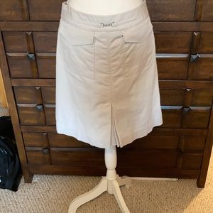Club Monaco a-line skirt, light gray, size 4